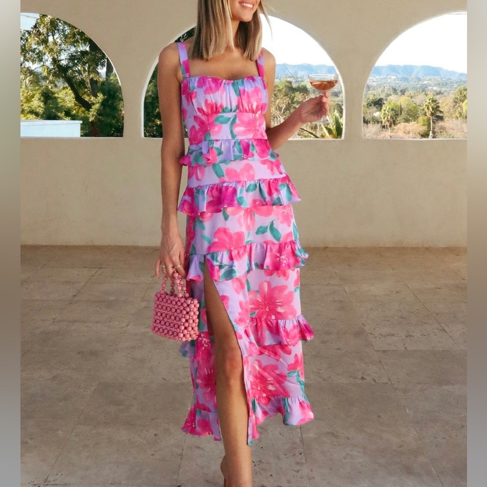Show Me Your MuMu Monique Midi Dress Size Large